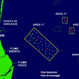 mappa tegnue chioggia